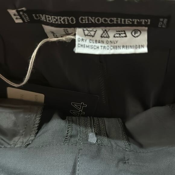 Vintage NWT Umberto Ginocchietti Midi Dark Olive Green Skirt - Picture 6 of 8